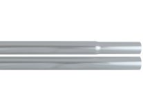 1" Diameter Silver Aluminum Pole Plain Replacement Section